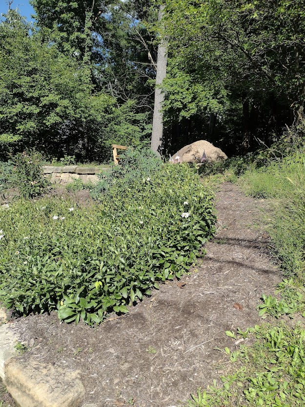 Path to Benjamin Waite's gravesite, Brecksville, Ohio