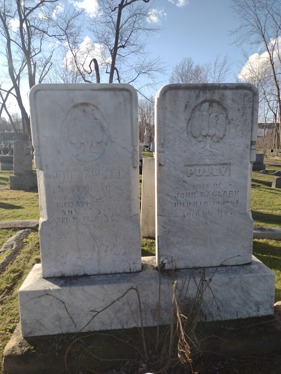 Weeping willow trees shown on Gravestones