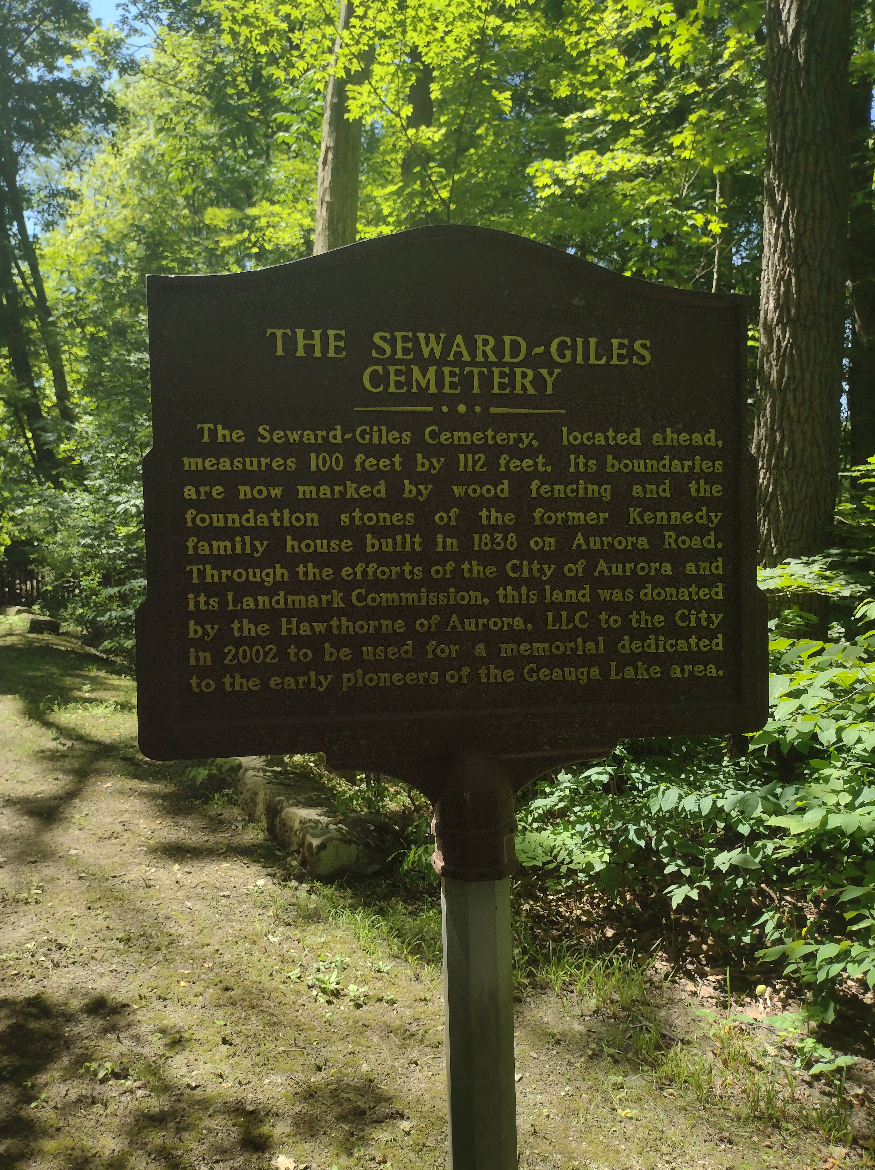 Investigating Seward-Giles Cemetery in Aurora, Ohio